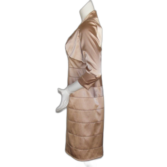 ADRIANNA PAPELL Dress Set, 6, Golden Bronze, Bolero Jacket, 2 piece, Evening - Picture 9 of 14